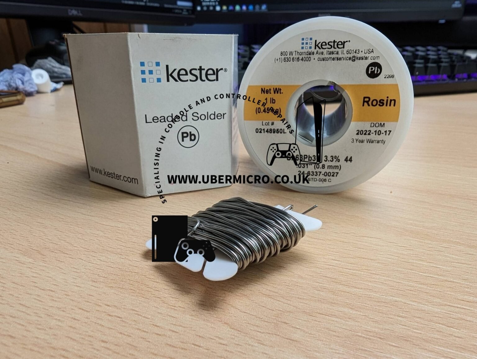 Kester 63/37 Solder Roll - .031 Diameter With Core Size 66 For Electronics