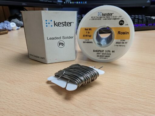 KESTER Leaded Solder Sn63Pb37 (24-6337-0027) - 5m Length (Off-Reel)