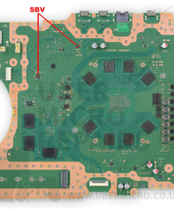 PS5 SBV F7002 IC Step-Down Converter IC. This is a common issue when the F7002 fuse has blown.