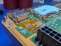 Xbox series x, Xbox series x HDMI port replacement ,Lifted pads, Missing pads, Running trace wire, Trace repair, Uber Micro Repairs, Xbox Series X HDMI TRACE FIX FLEX